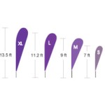 Impression de Drapeau Promotionnel Goutte