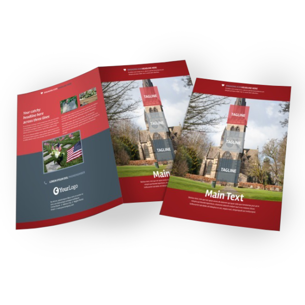 Impression de Dépliant 8.5x11 Demi-Pli