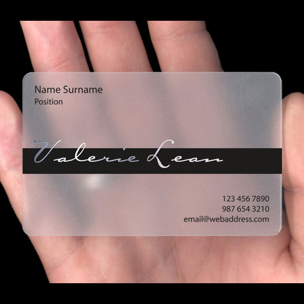 Impression de Carte dAffaire en Plastique