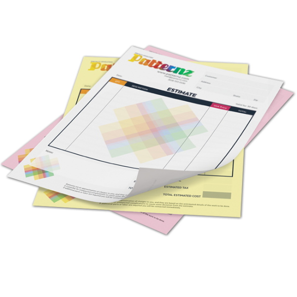 Impression de Formulaires NCR 8.5x11