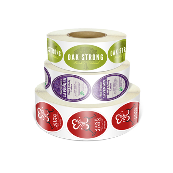 Impression de Autocollants en Rouleaux Ovales