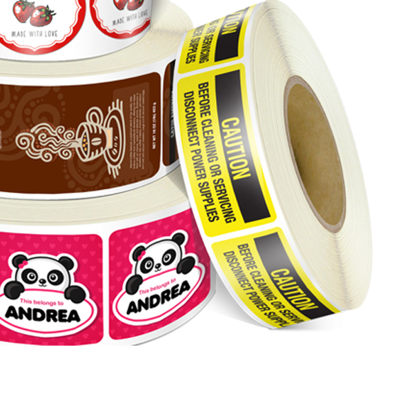 Impression de Autocollants en Rouleaux Rectangulaires