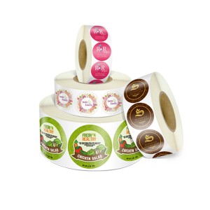 Autocollants en Rouleaux Rond